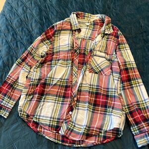 Aerie Holiday Plaid Flannel - size S